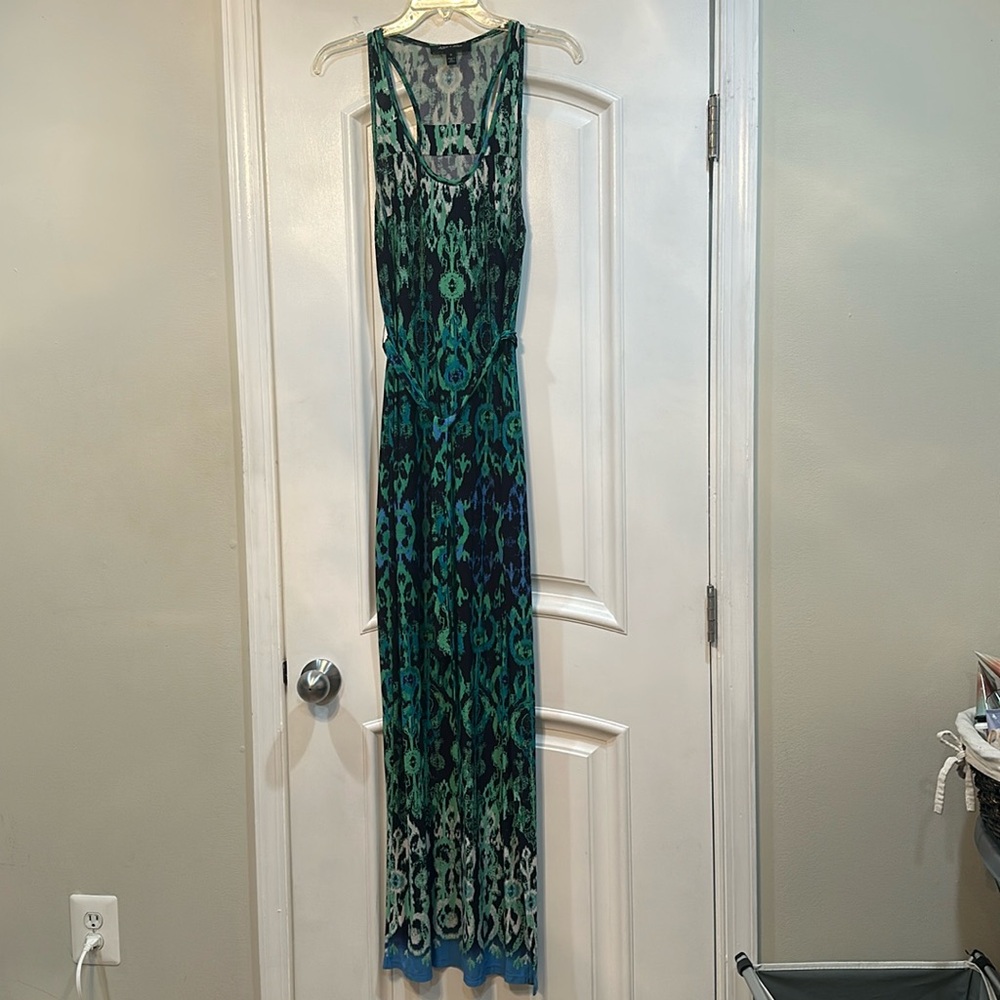 Colorful Racerback Maxi Dress, Size 6 - Picture 3 of 4